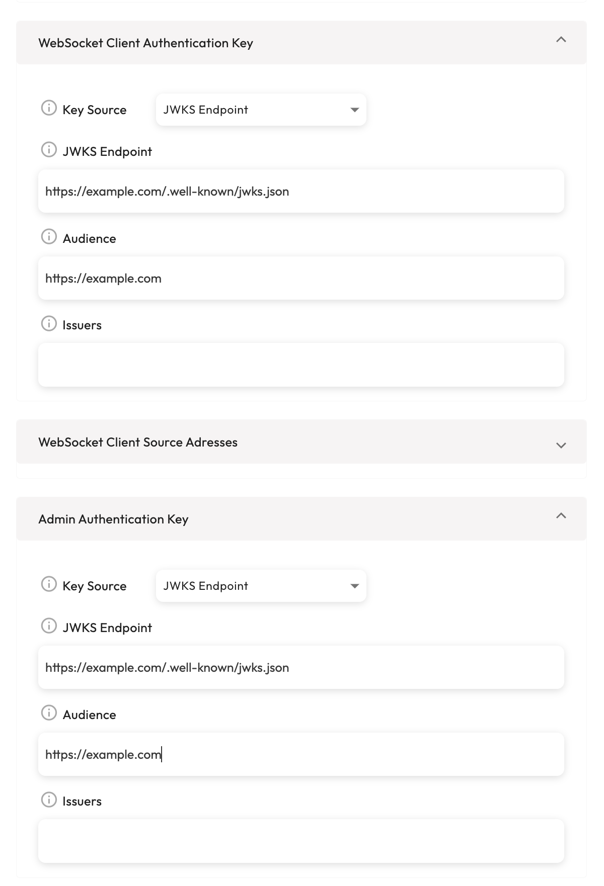 JWKS Integration Configuration